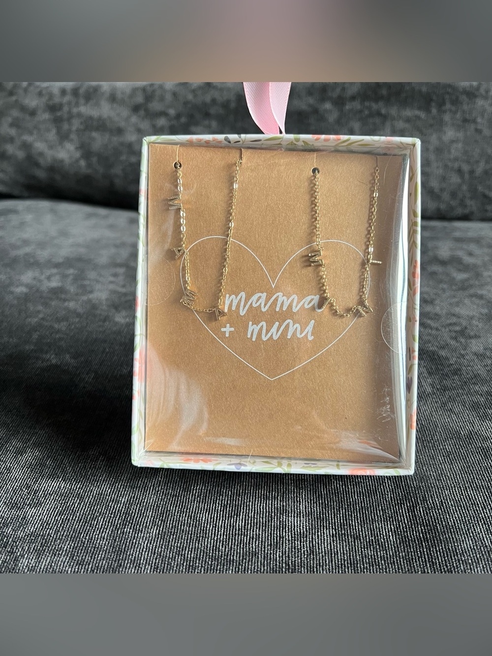 NIB Mama + Mini Necklace Set